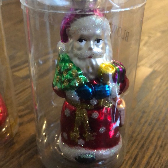 NWT Lot of 4 blown glass Santa’s Ornaments - Picture 6 of 6